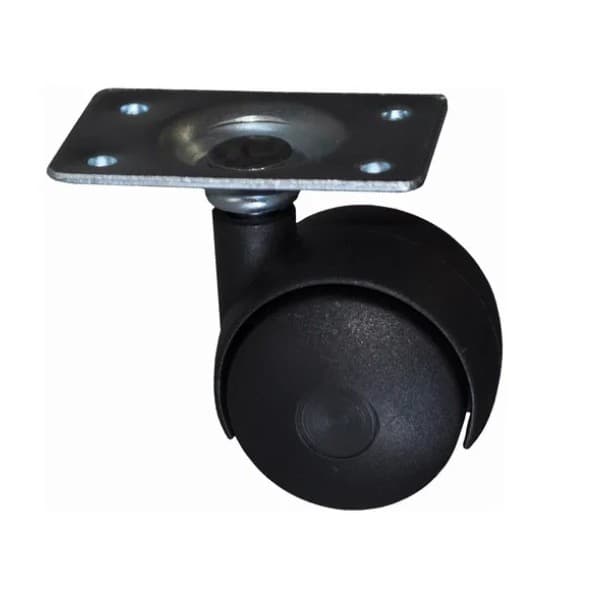 Rodízio 30 Mm-rodinha C/ Chapa Para Rack, Gaveteiro, Mesa