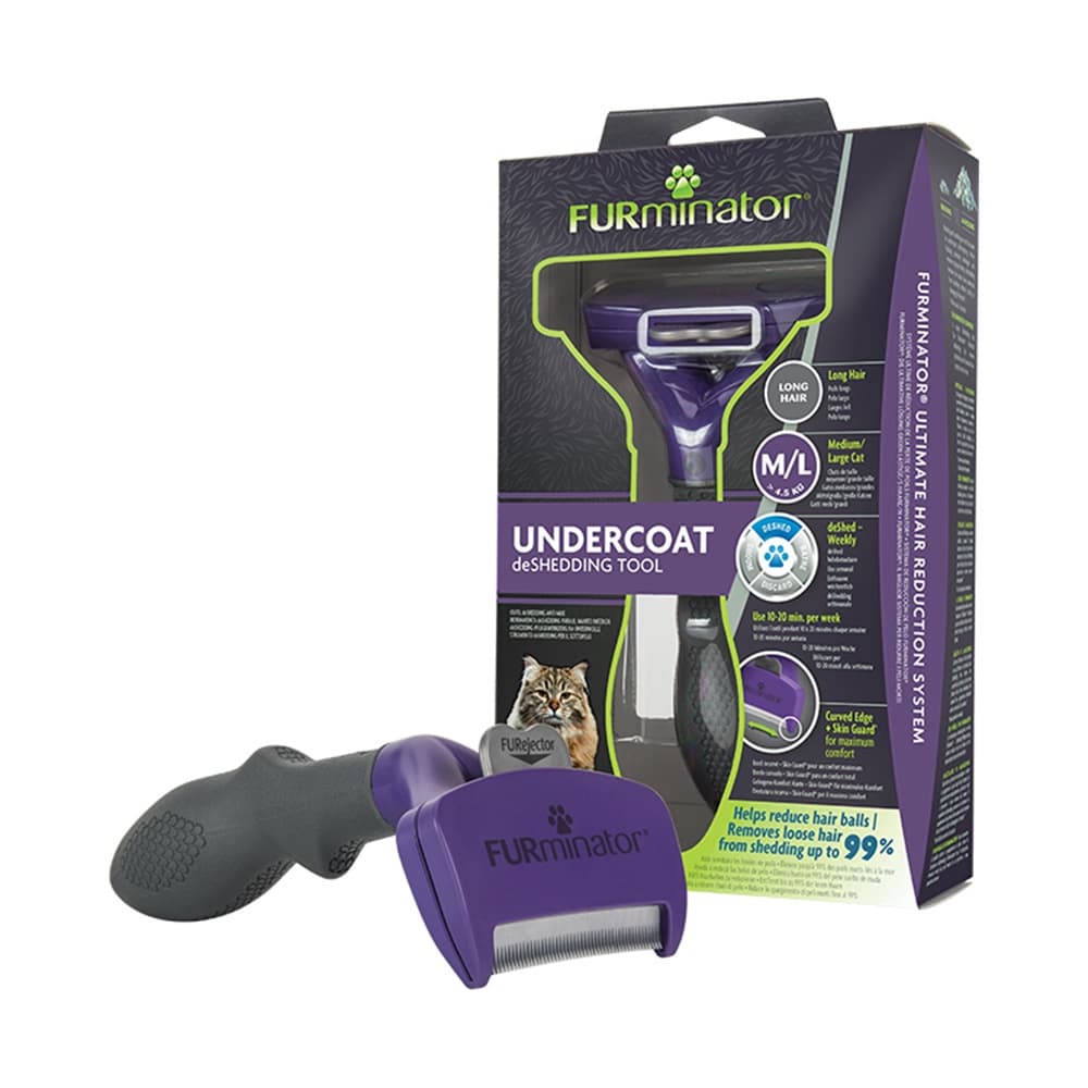 FURminator Médio/Grande Para Gatos de Pelo Longo