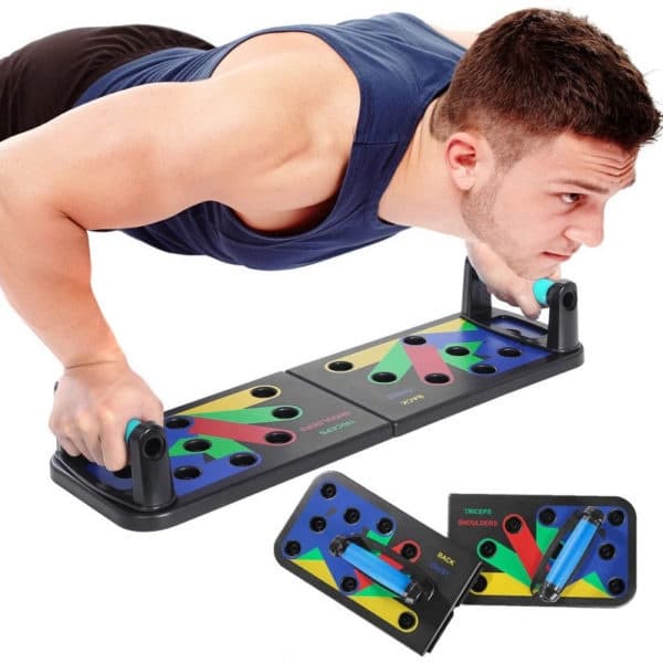 Prancha + Extensor Elástico para Flexões Exercícios de Ombro Peito Tríceps Costa Antebraço  - KOPECK