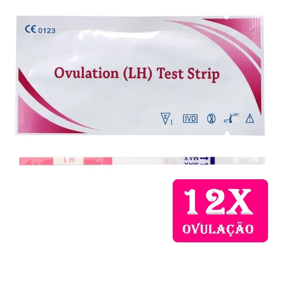 12 Testes de Ovulação fertilidade  a pronta entrega