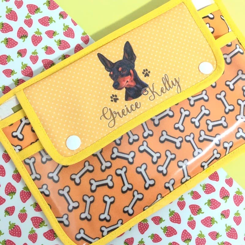 Capa carteira de vacina cachorro gato personalizada