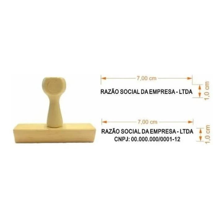Carimbo de linha ou assinatura