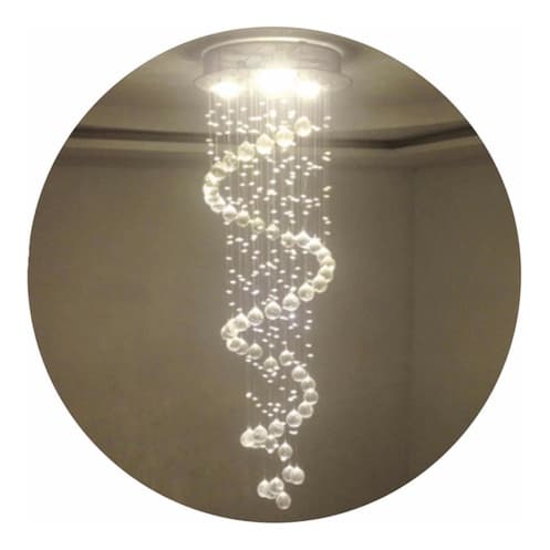 Lustre De Cristal Legítimo Espiral Para Sala De Jantar/estar