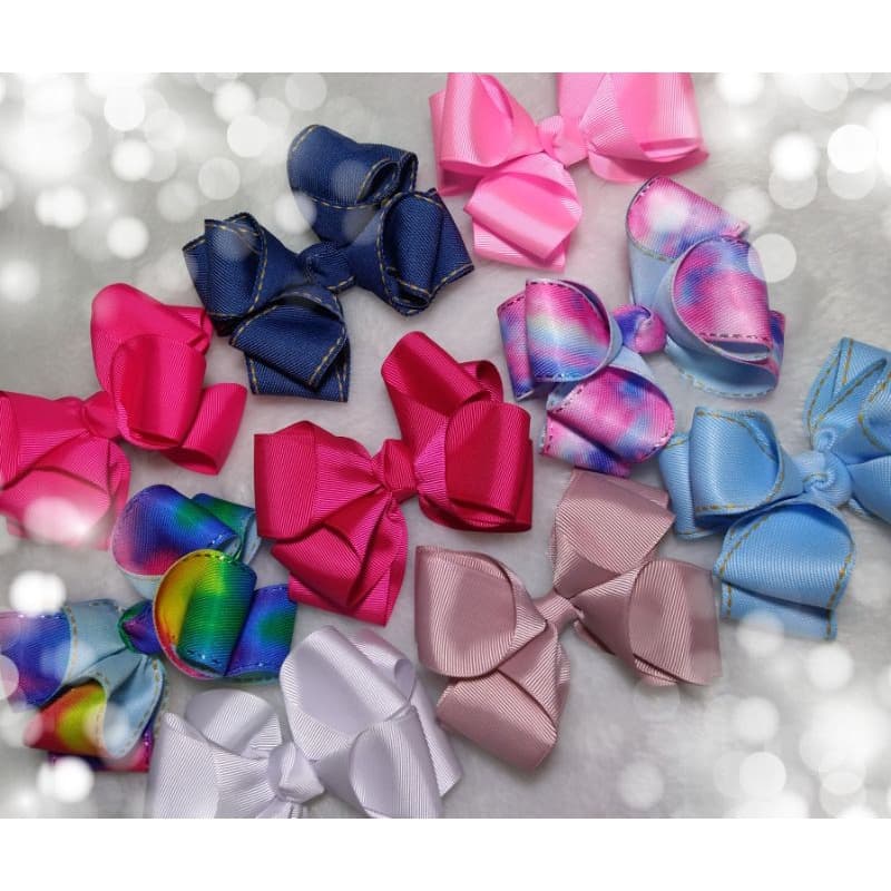 Laço Grande de Cabelo Infantil Menina Festa Luxo Escola Colorido