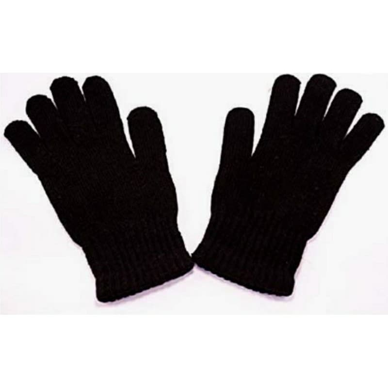 LUVA Térmica LÃ  TRICÔ  PRETA  LISA  ADULTO  Masculino Feminina inverno neve luvas la tricotada promo ap aur