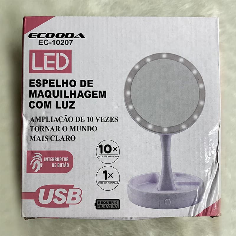 Espelho de maquiagem de beleza LED estilo legal de venda quente