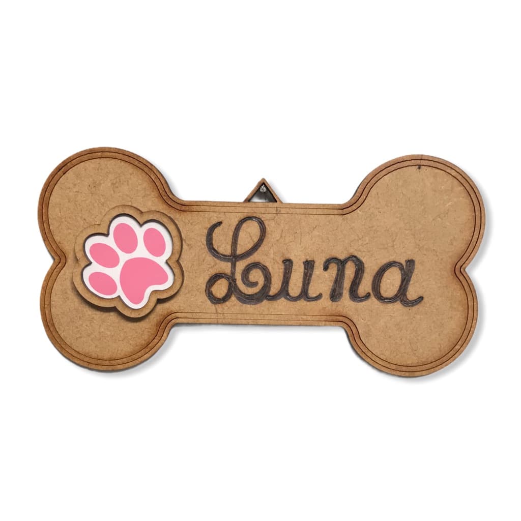 Placa Casa De Cachorro Pets Decoração Gravamos O Nome Grátis Personalizado 30cm