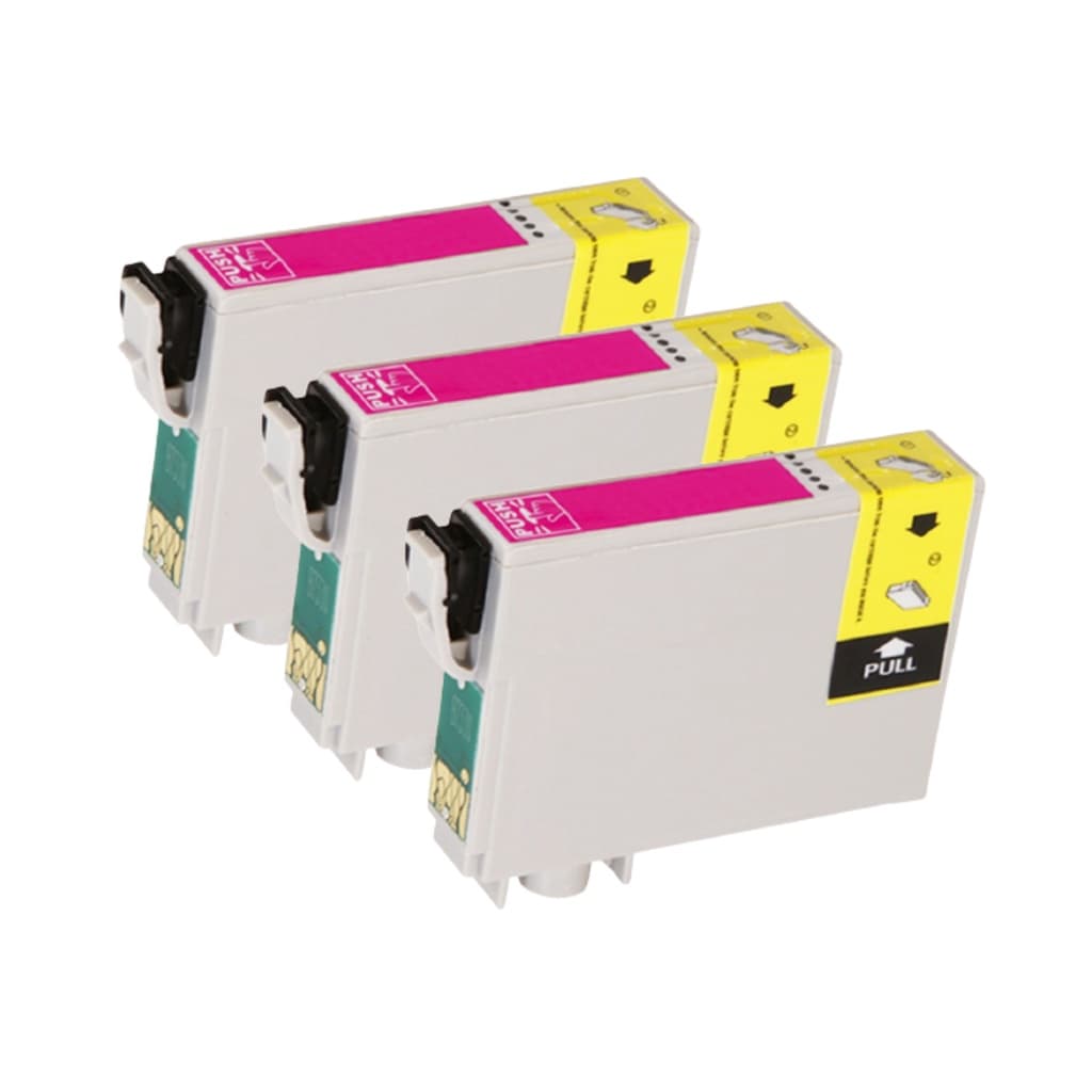 03 Cartuchos Magenta Compatível T1333 - Impressoras TX120 TX135 TX320F TX125 TX235W T22 TX420W TX430W T25 TX123 TX133