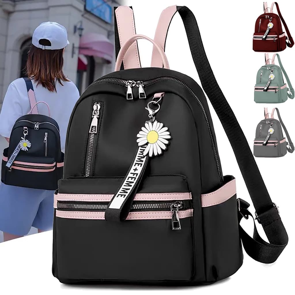 Mochila Escolar Feminina Resistente a água, Reforçada, Bolsa Notebook,  Trabalho e Faculdade