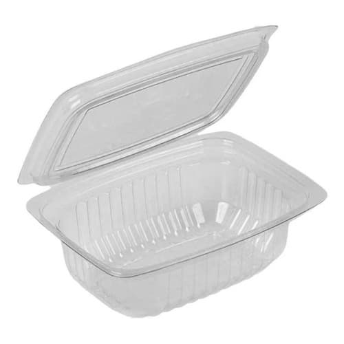 EMBALAGEM 88/ BIPACK BP88/ PACKFORM - C/100 Embalagem plástica marmita retangular transparente 250ml