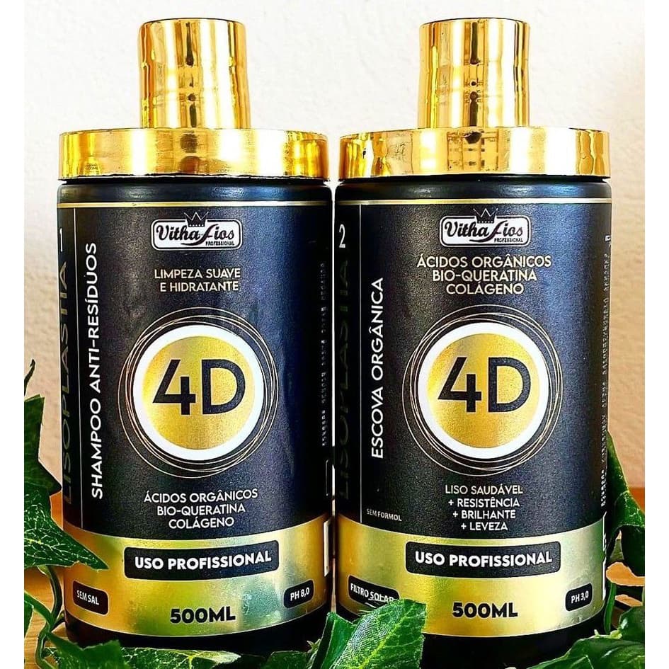Kit selagem orgânica 4D 500ML vithafios