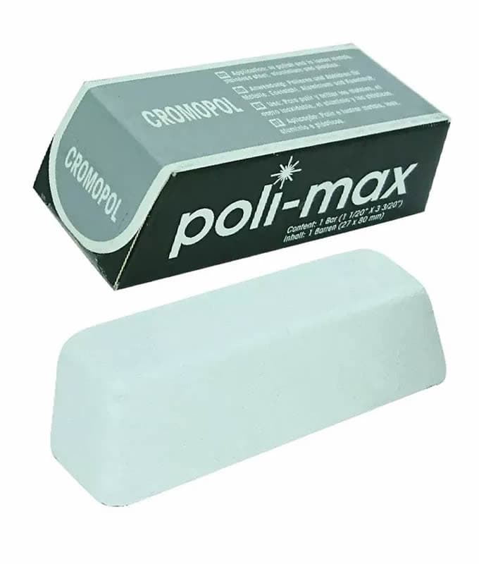 Massa De Polir Branca Cromopol Polimento de Inox, Metais, Alumínio C/ 100g