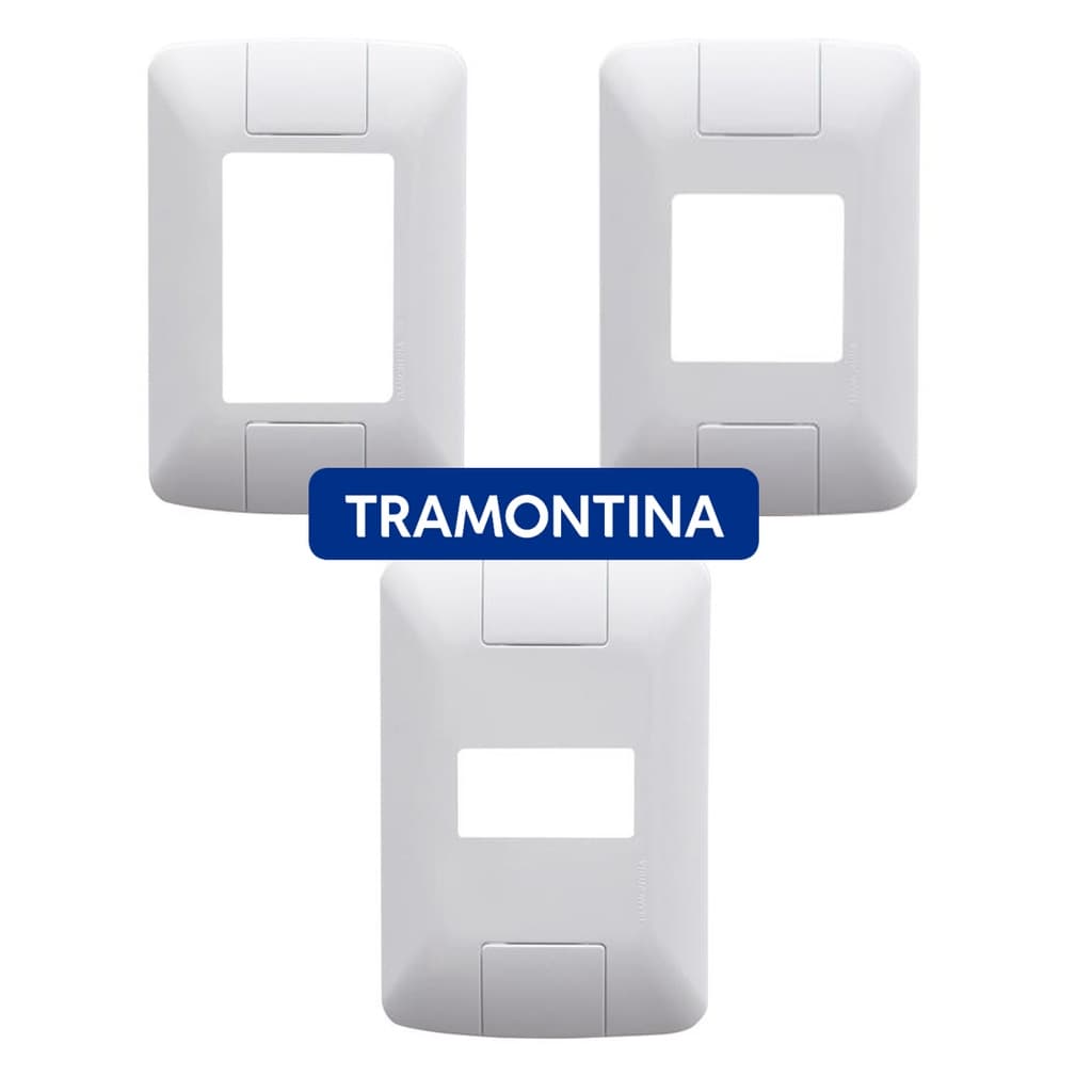 Placa Espelho 4x2 1mod 2mod 3mod Tomada E Interruptor Aria Tramontina