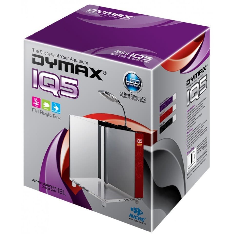 Aquário Dymax IQ5 Vermelho de Acrílico 110V
