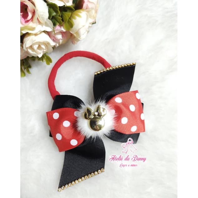 Laço Minnie/Laço de cabelo Minnie/ Laço infantil/ Laço de luxo/ Laço temático/ Laço Personalizado/ Laço de cabelo/ Minnie/ Laço de criança