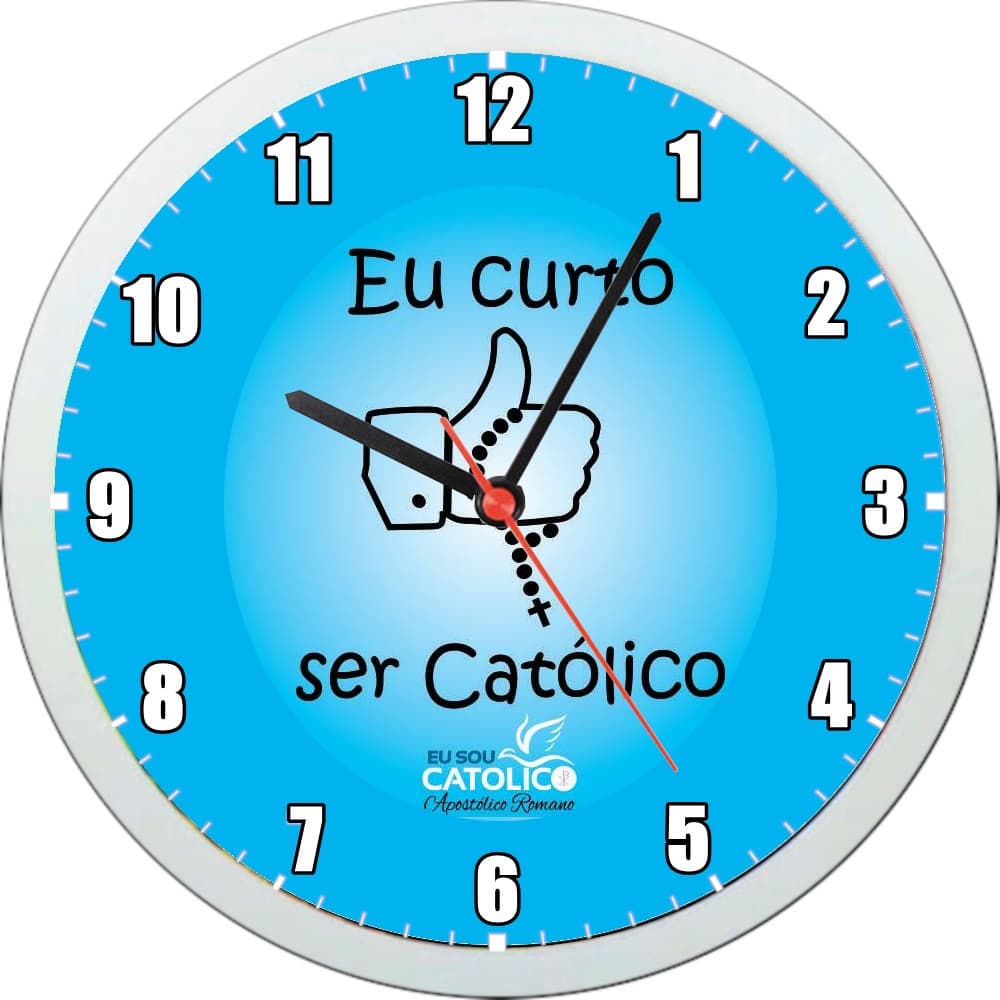 Católicos Relógio de parede personalizado (GRANDE)