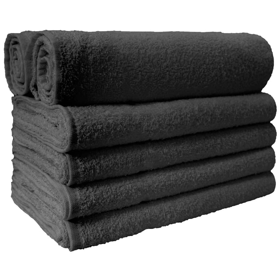 Toalha De Rosto Para Salão Kit Preto 12 Unidades