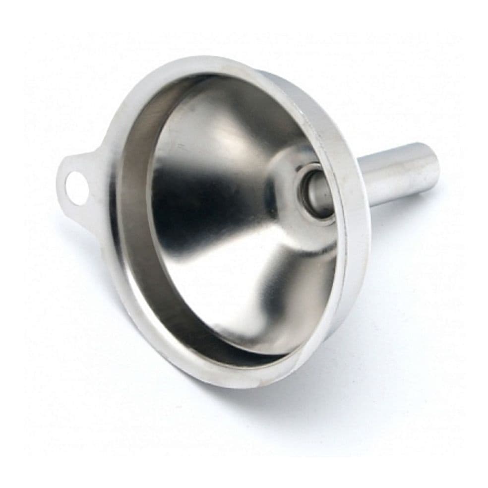 Mini Funil em Aço Inox com alça.