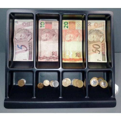 Porta Notas Niqueleira de Dinheiro Gaveta Caixa