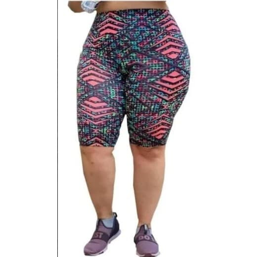 Bermuda Plus Size Cós Modelador Alta Compressão Suplex Oferta