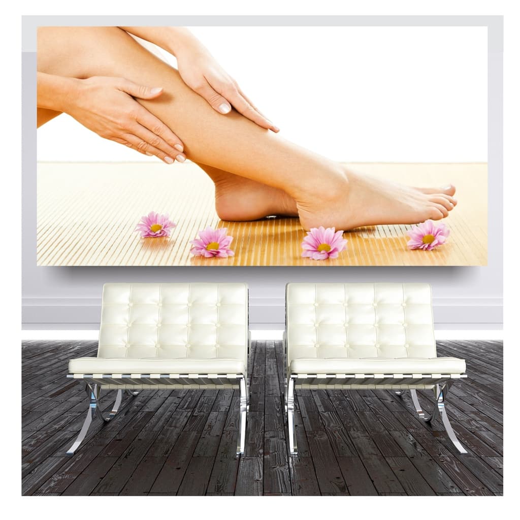 Adesivo De Parede Salão Beleza Spa Depilação 2m² Clínica Estética Massagem S257