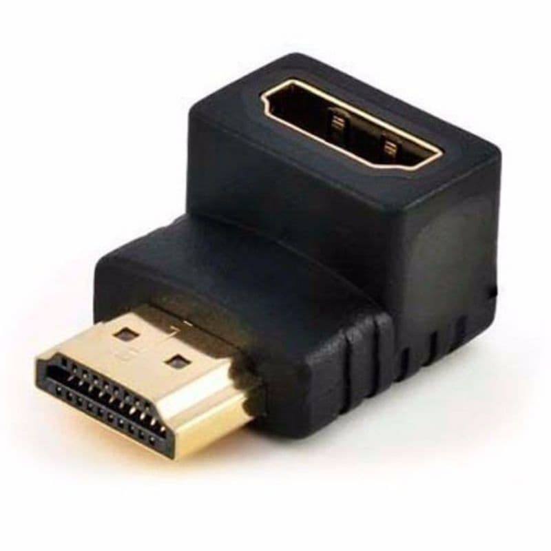 Plug Conversor Adaptador HDMI em L Fêmea x Macho Versão 2.0 Full HD 2k 4k 120HZ