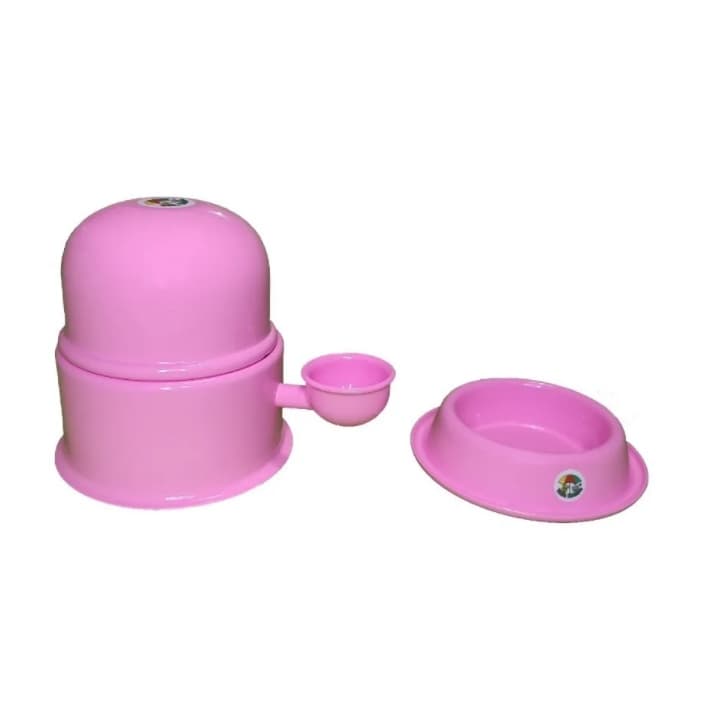 Kit Bebedouro + Comedouro Pelos Longos Cães e Gatos Pet