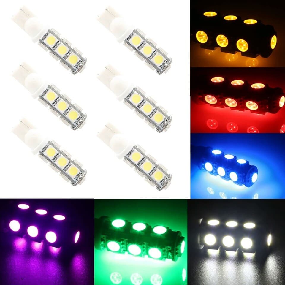 Unidade Lâmpada Pingo T10 13 Leds 12v