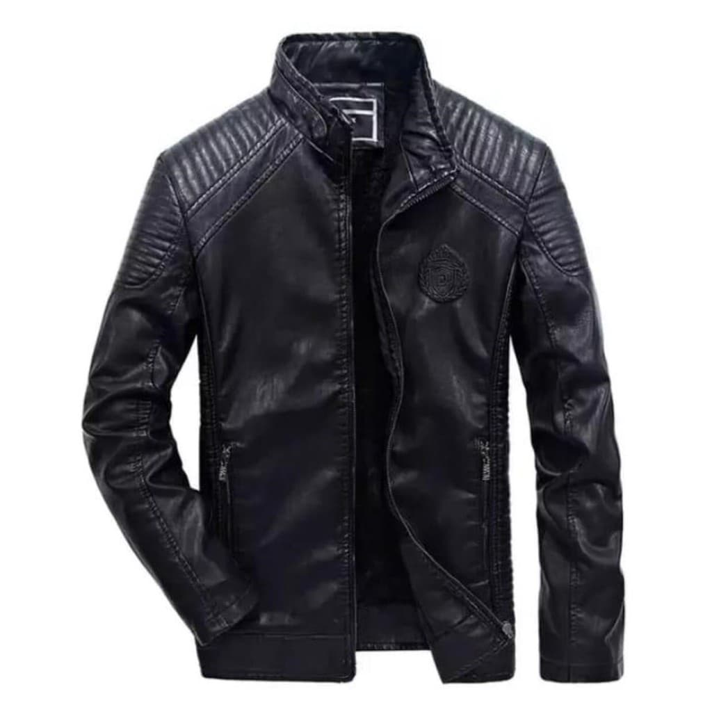 Jaqueta Masculina De Couro Slim Fit Oferta