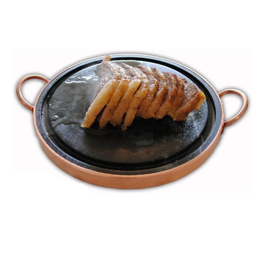 Chapa de Pedra Sabão 31 Centímetros De Diâmetro Para Grelhar Carnes Peixes Legumes