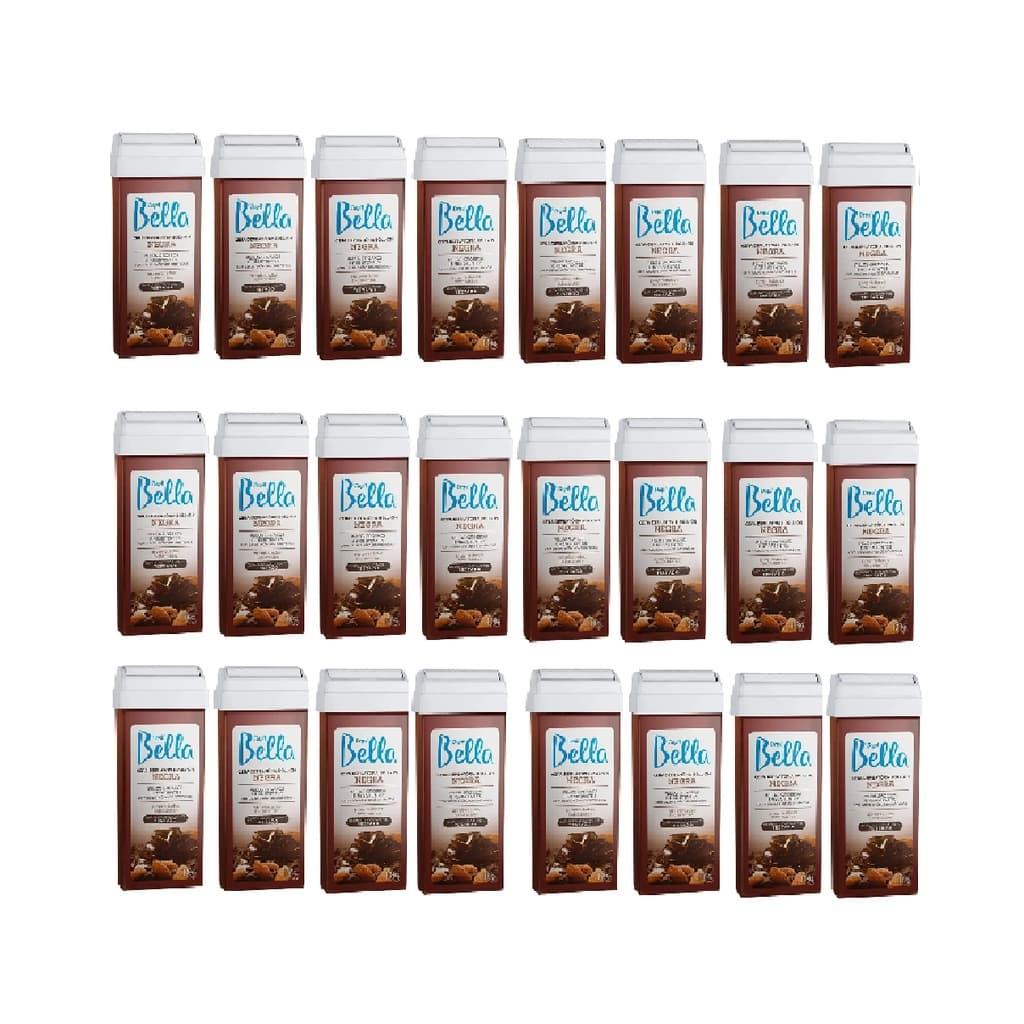 Cera Depilatória Roll-on Negra 100g Kit 24uni Depil Bella