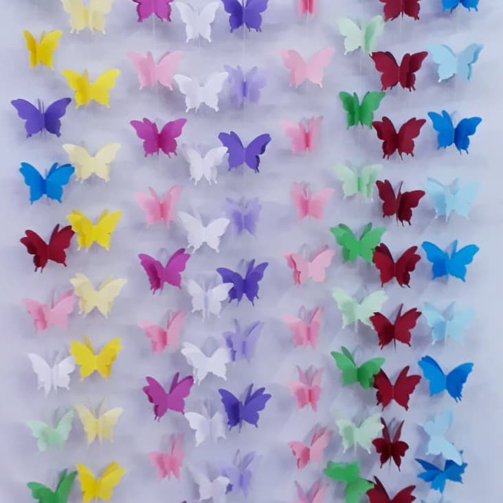 Varal Borboletas P/Decoração 13493---KRIAT ARTIGOS P/FESTAS