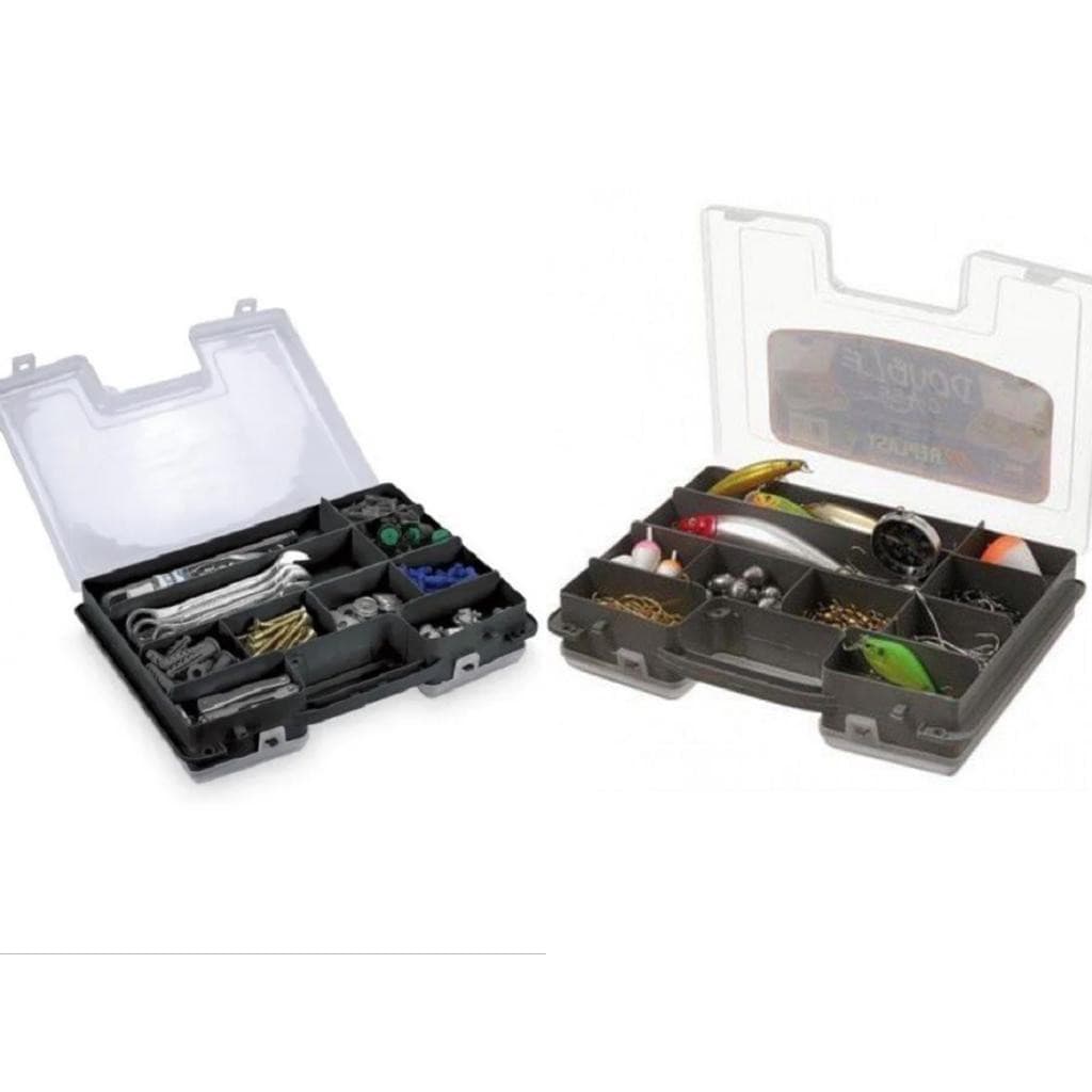 Organizador Maleta Para Pesca Parafuso Utensilio Pequenos Multiuso Com Dois Lados
