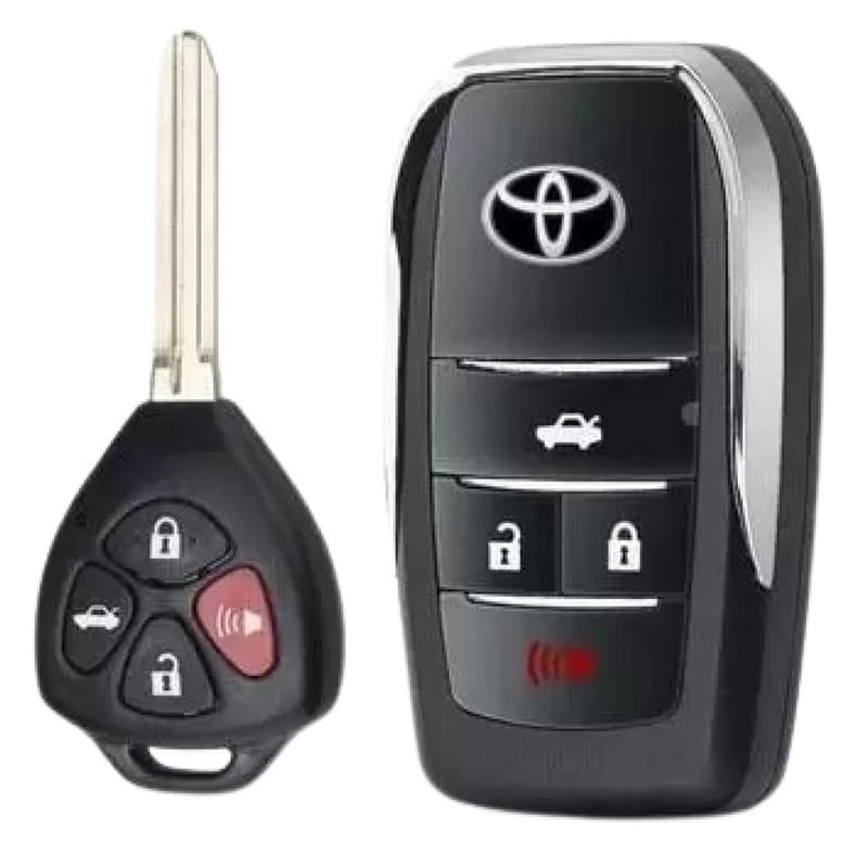 Capa Carcaça Chave Canivete Toyota Etios Rav4 P Alarme Original 4 Botões