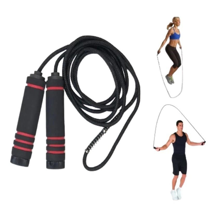 Corda De Pular Com Rolamento Ajustável Crossfit Academia Funcional Mbfit Premium