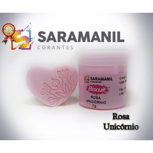 Corante Saramanil  Rosa  Linha  Unicórnio 7g - A melhor marca de corantes e pigmentos do Brasil