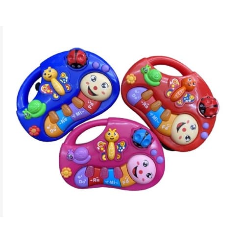 Brinquedo Infantil Teclado Piano Musical Borboleta Com Luzes, Fanwix