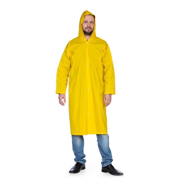 Kit 2 Capa De Chuva Forrada Amarela