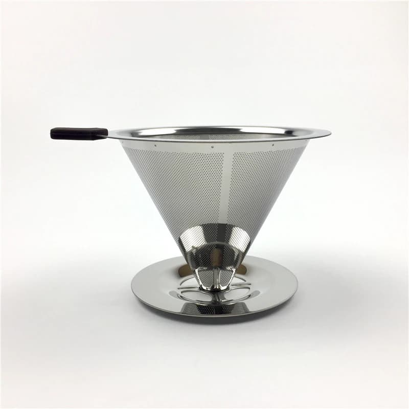 Coador De Café Filtro Em Aço Inox Utensílio de Cozinha Reutilizável Grande Lavável