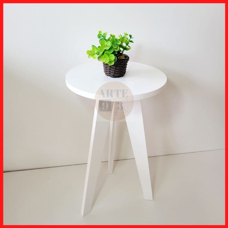 Mesa Decorativa de Canto - Mesinha de Cabeceira - Decoração de Sala - Área Gourmet