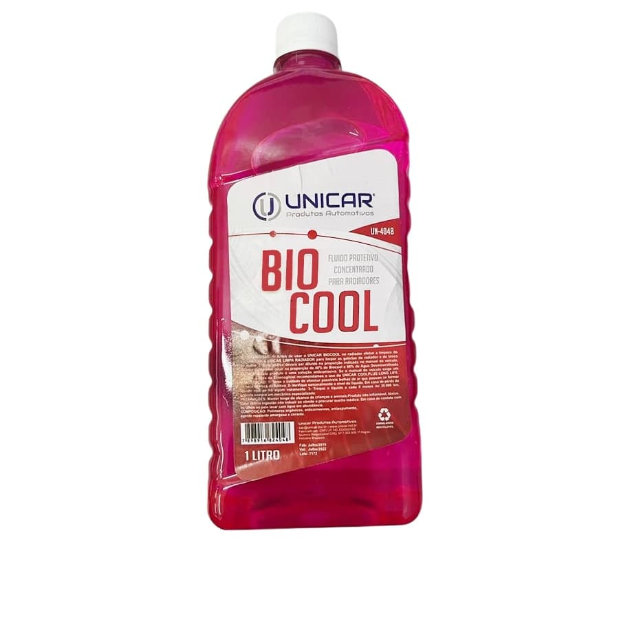 Aditivo Protetivo Para Radiadores Orgânico Sintético Concentrado - Bio Cool Unicar 1 Litro
