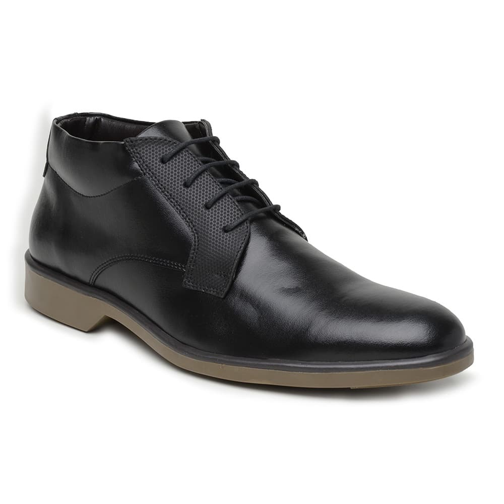 Bota Casual Bertelli Liso com Cano Baixo e Solado Bicolor 45053 - Preto