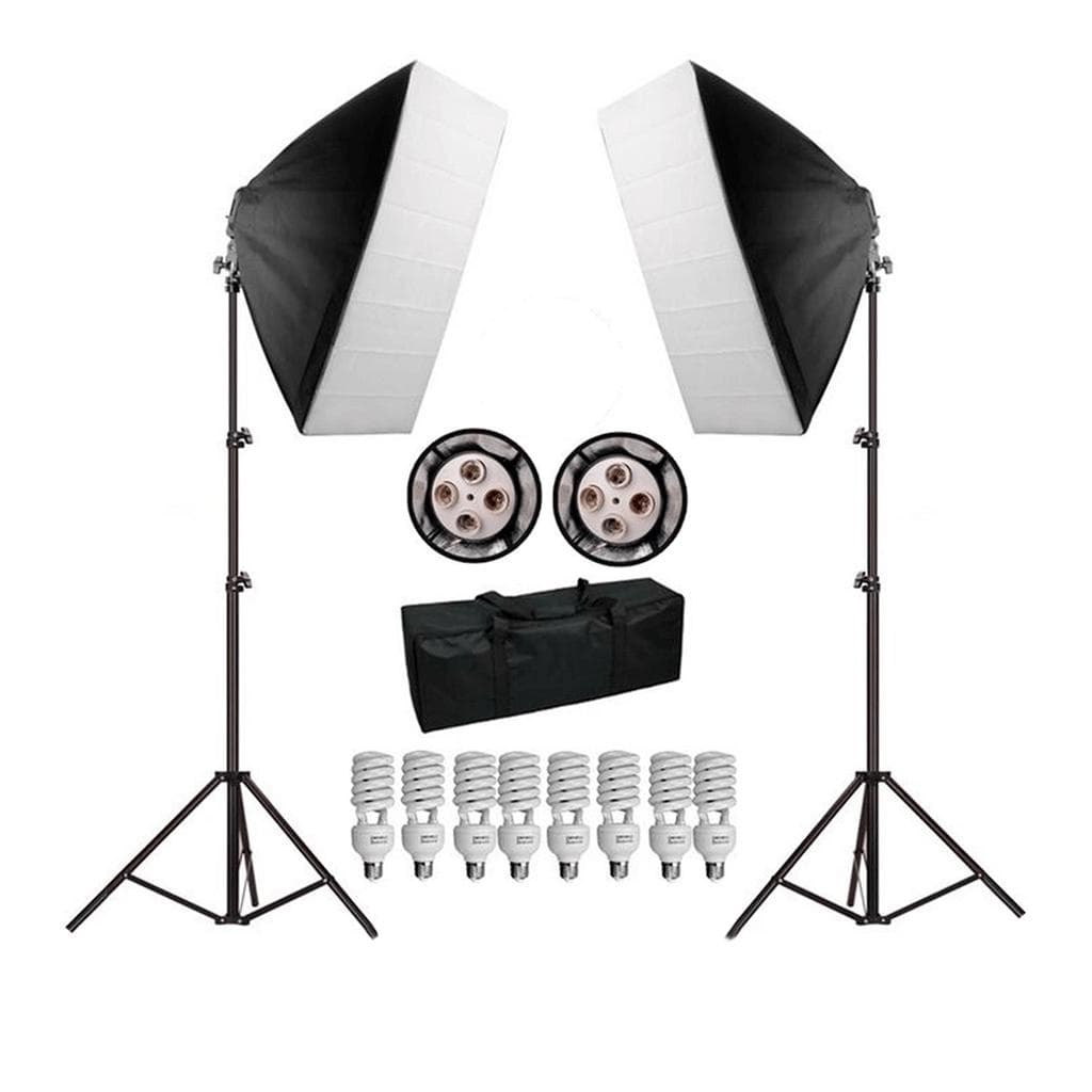 Kit de Iluminação Luz Contínua Atena PK-SB01 para Estúdio Fotográfico