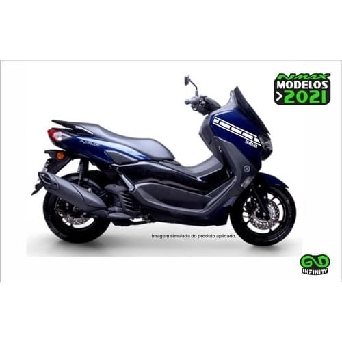 Kit Adesivos Nmax 2021 Faixa Comemorativa Farol (cor Única)