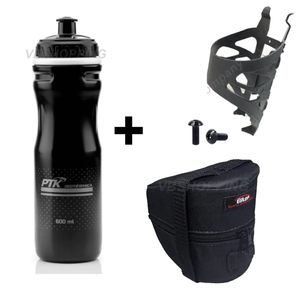 Squeeze garrafa de agua caramanhola para bike suporte com parafuso  Bolsa de selim