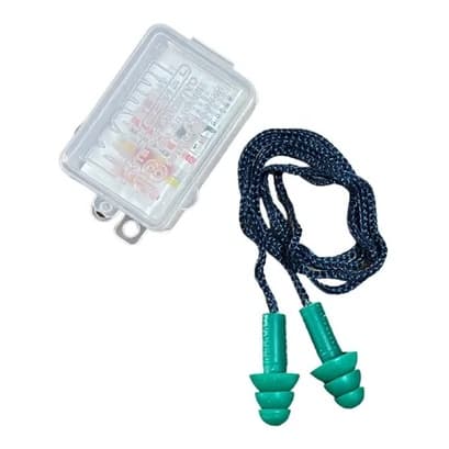 Protetor Auricular Silicone Maxxi Royal c/ Cordão Verde 18DB