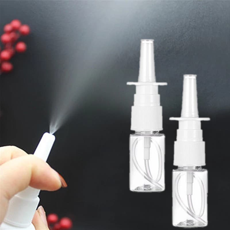 Garrafas Plásticas Vazias Portáteis Do Pulverizador Nasal De 10/20/30ml/Garrafa Recarregável Nariz Da Névoa Fina Atomiza