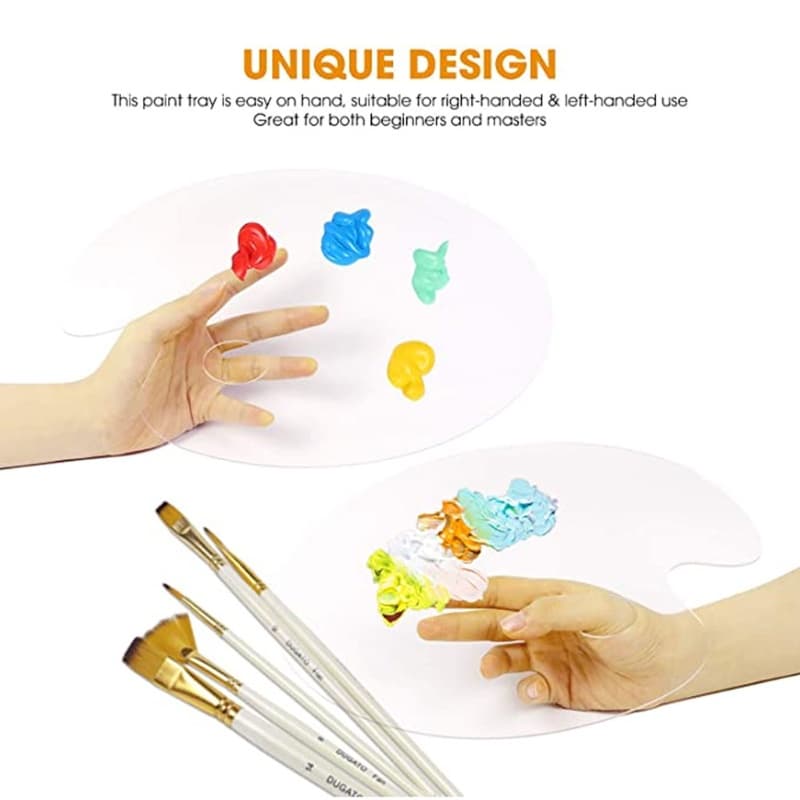 Bmico Artist Palette Molde Silicone Coaster Moldes Epóxi Resina Para Arte Unhas