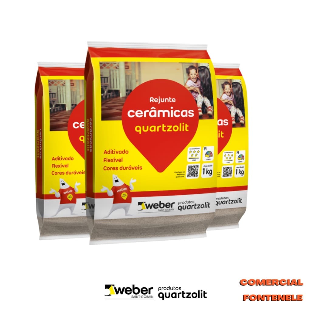 Rejunte  Cerâmicas 1kg - Cores - QUARTZOLIT