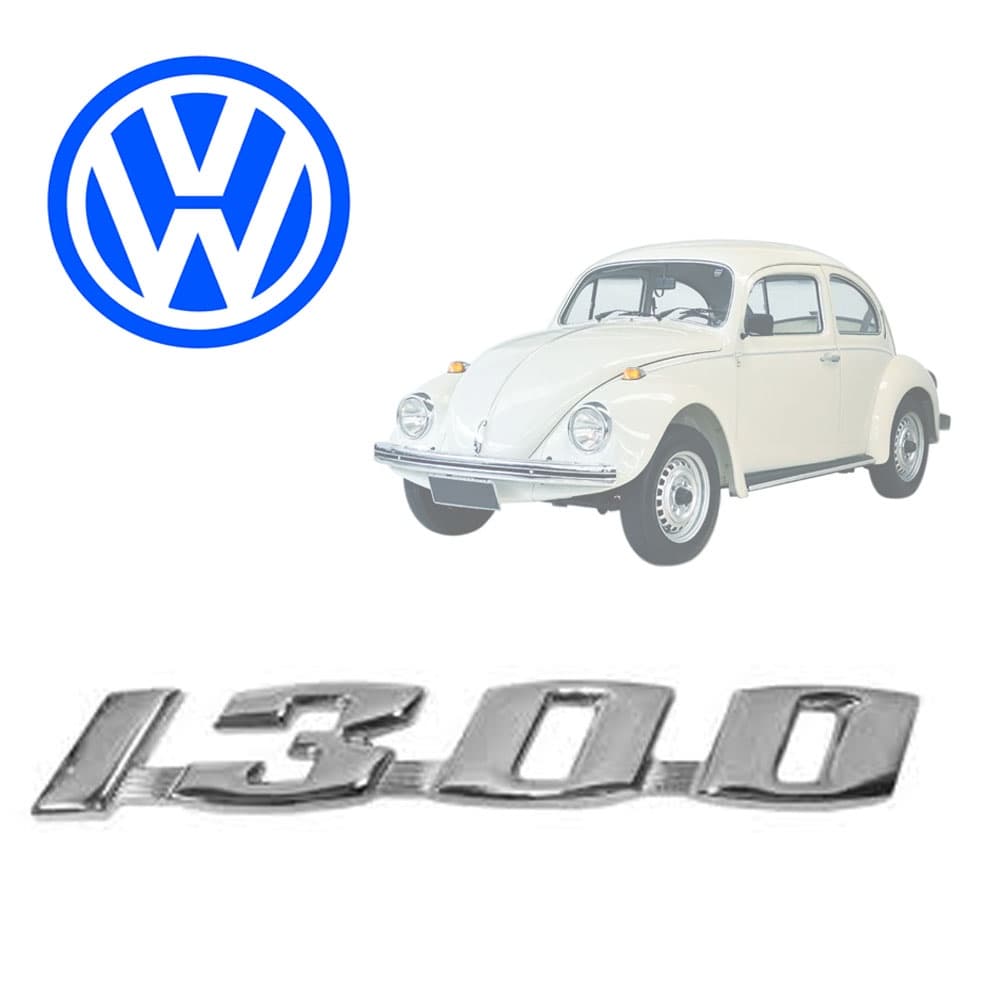 emblema 1300 fusca em imetal cromado